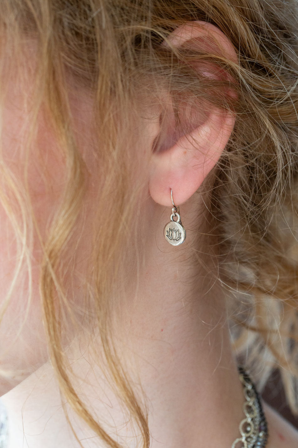 Reflections Lotus Simple Earrings