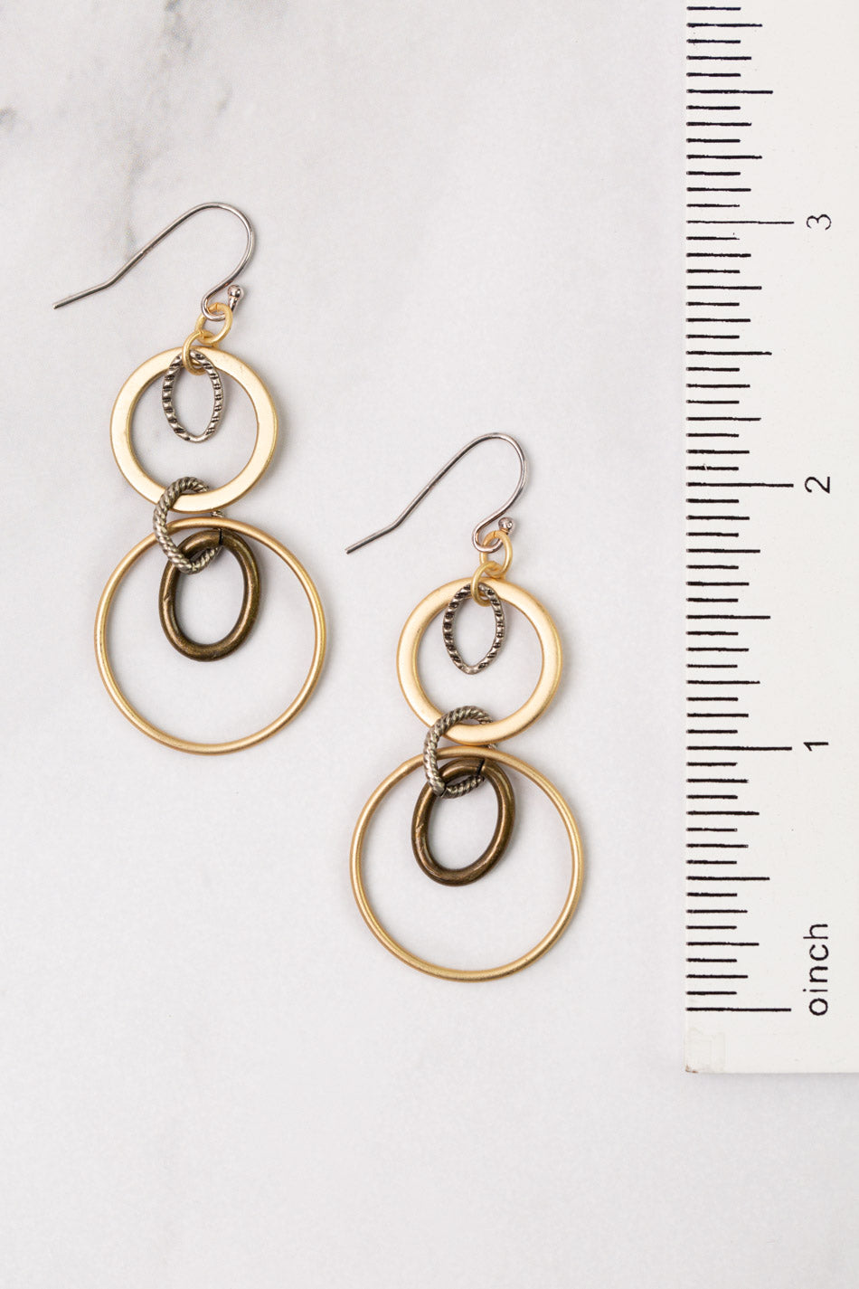 Silver & Gold Statement Earrings