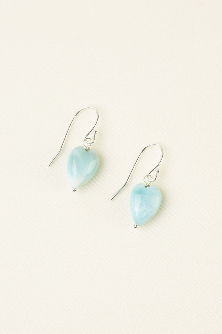 Sanctuary Larimar Simple Heart Earrings