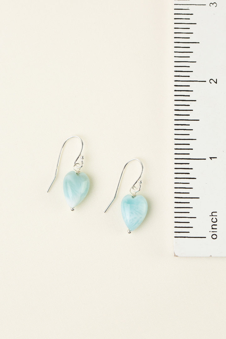 Sanctuary Larimar Simple Heart Earrings