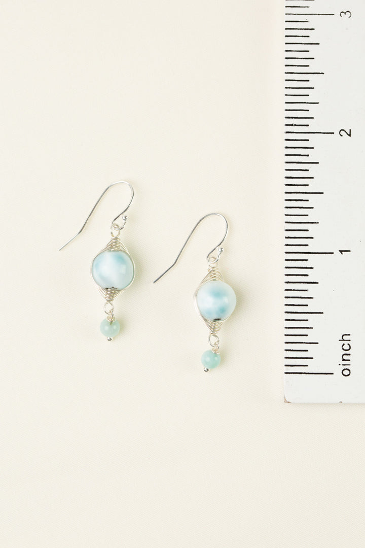 Sanctuary Larimar Herringbone Earrings