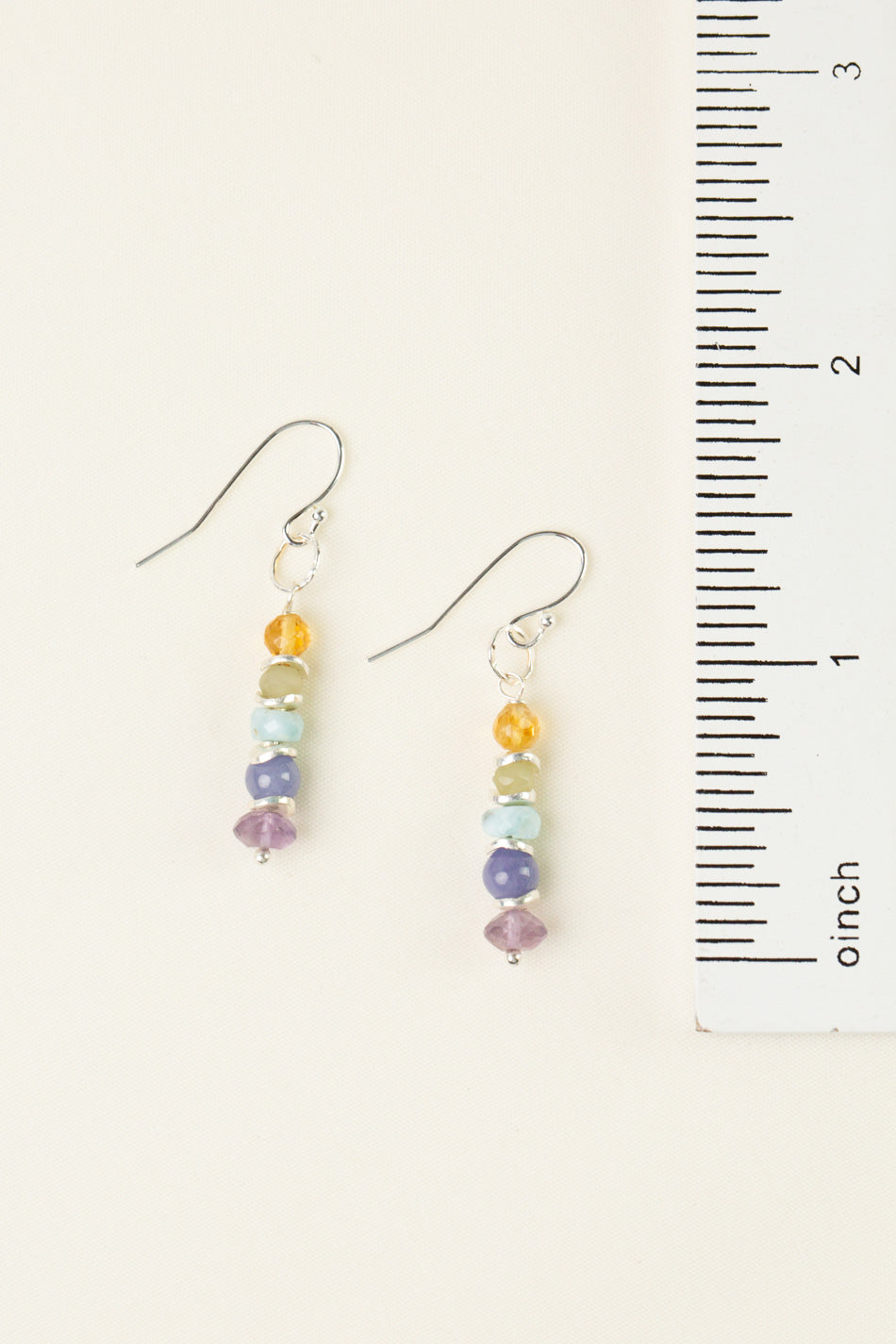 Sanctuary Tanzanite, Amethyst With Larimar Statement Earrings