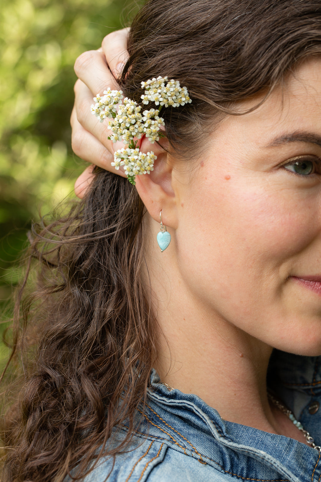 Sanctuary Larimar Simple Heart Earrings