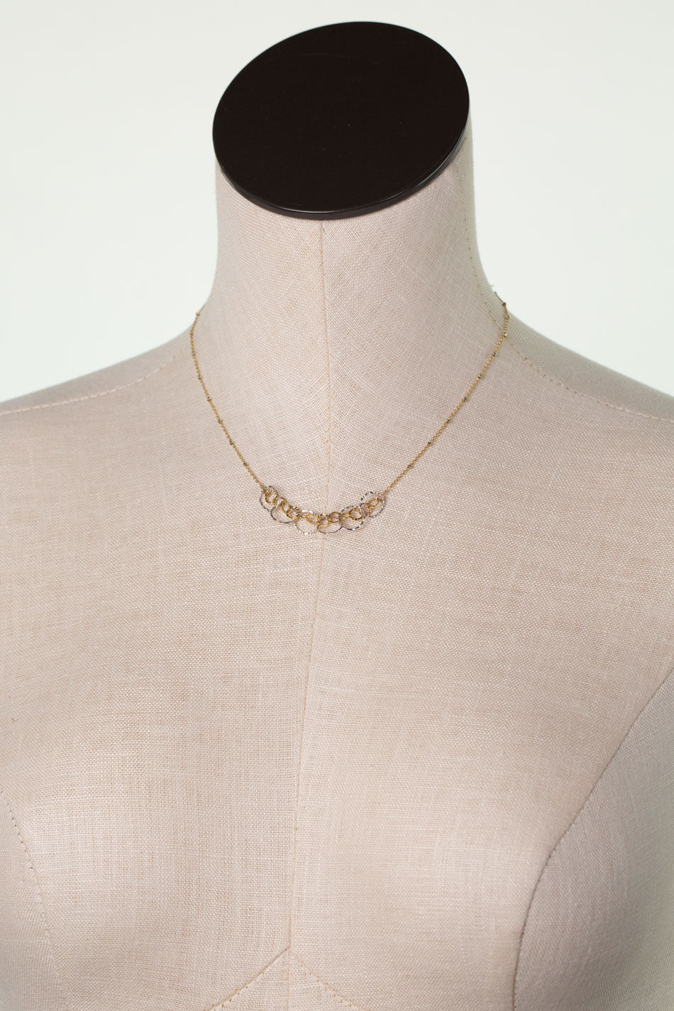 Seaside 16.5-18.5" Hoops Focal Necklace