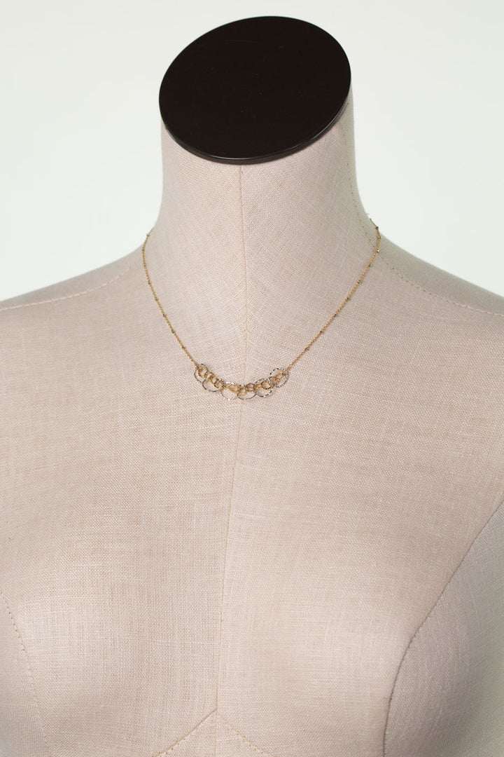 Seaside 16.5-18.5" Hoops Focal Necklace