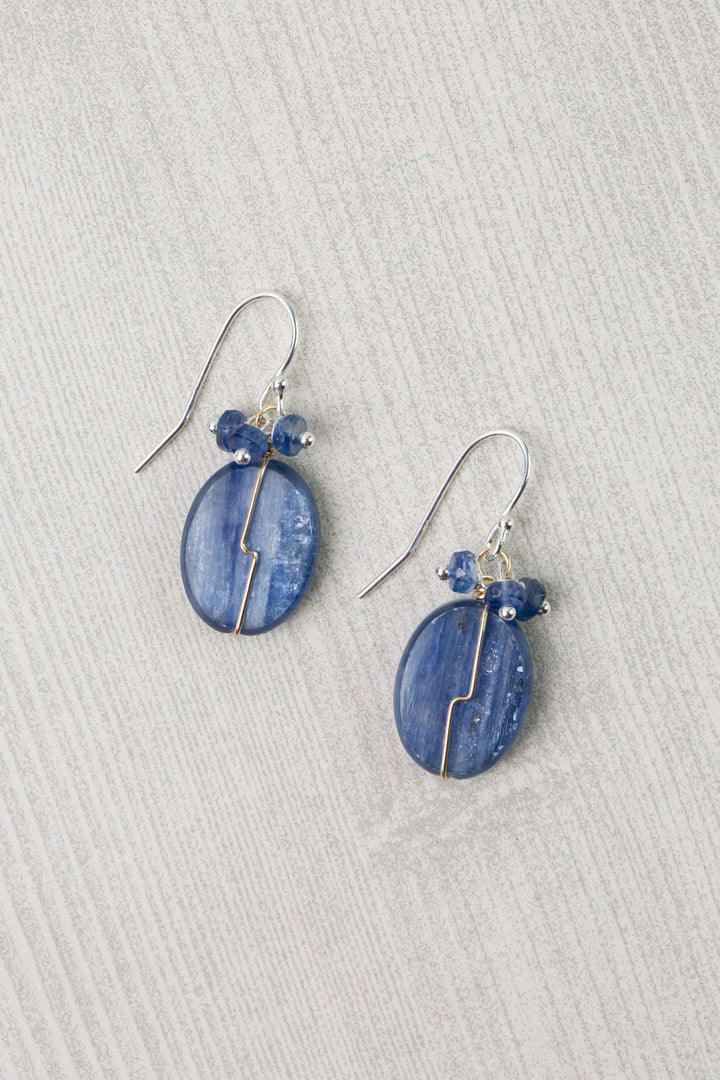 Seaside Kyanite Cluster Earrings