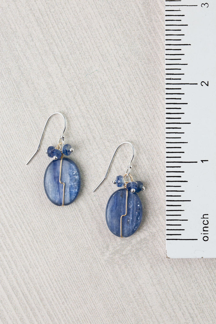 Seaside Kyanite Cluster Earrings