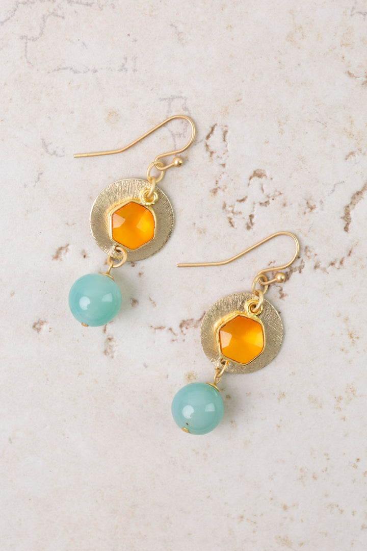Secret Garden Amazonite Dangle Earrings