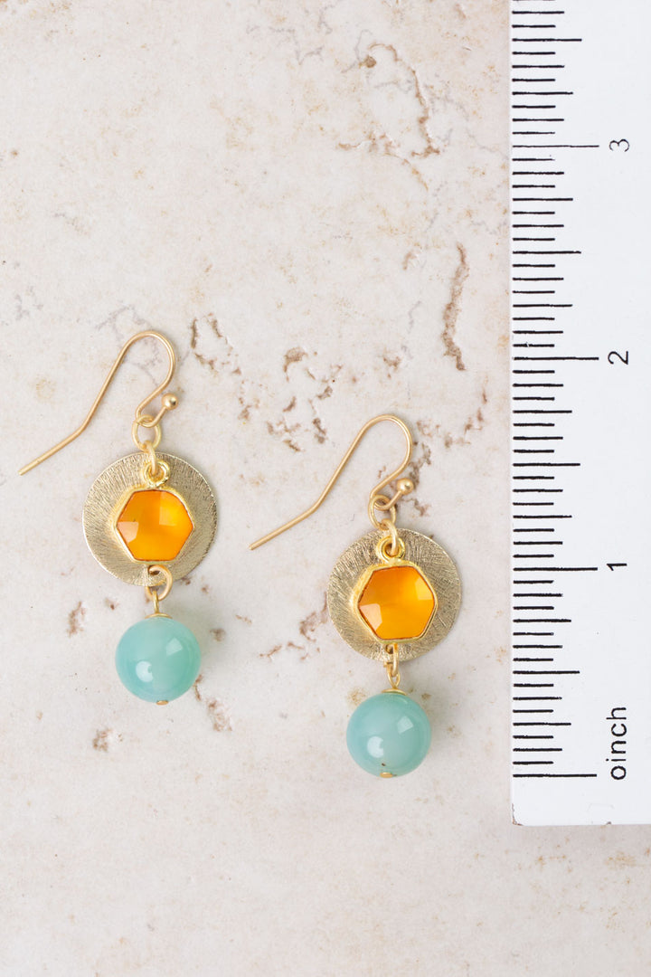 Secret Garden Amazonite Dangle Earrings