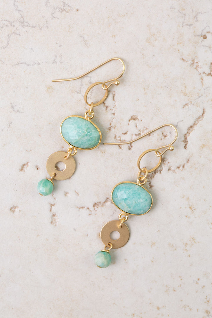 Secret Garden Amazonite Dangle Earrings