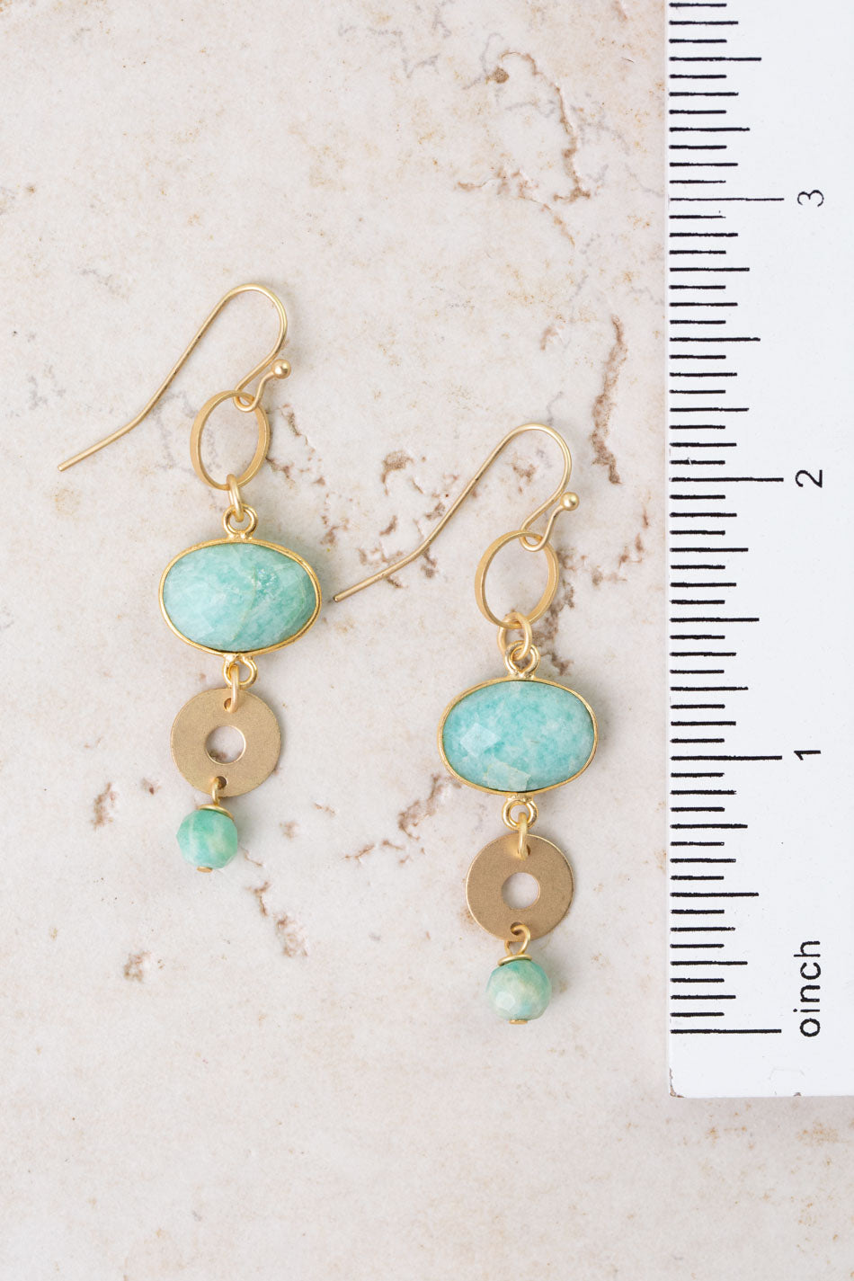 Secret Garden Amazonite Dangle Earrings