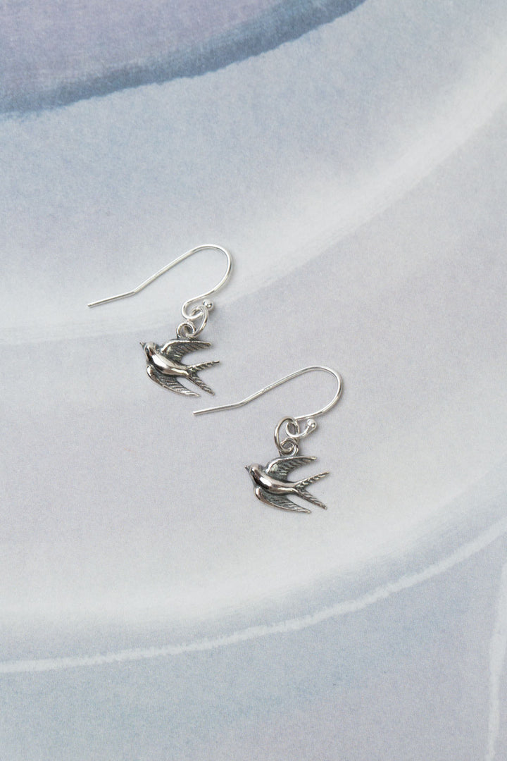 Resilience Simple Bird Dangle Earrings