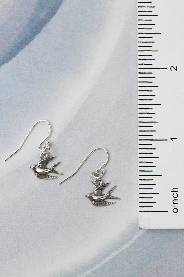 Resilience Simple Bird Dangle Earrings