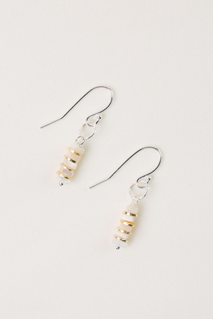 Serenity Mother Of Pearl Simple Earrings