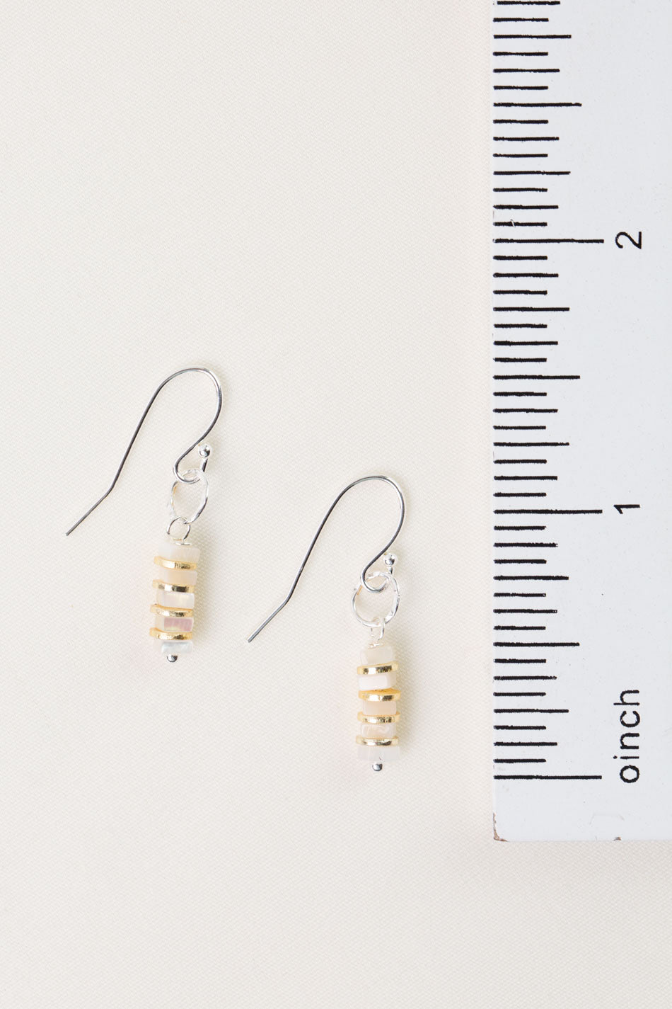 Serenity Mother Of Pearl Simple Earrings