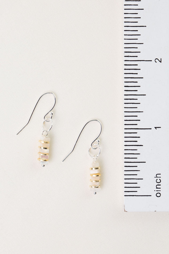 Serenity Mother Of Pearl Simple Earrings