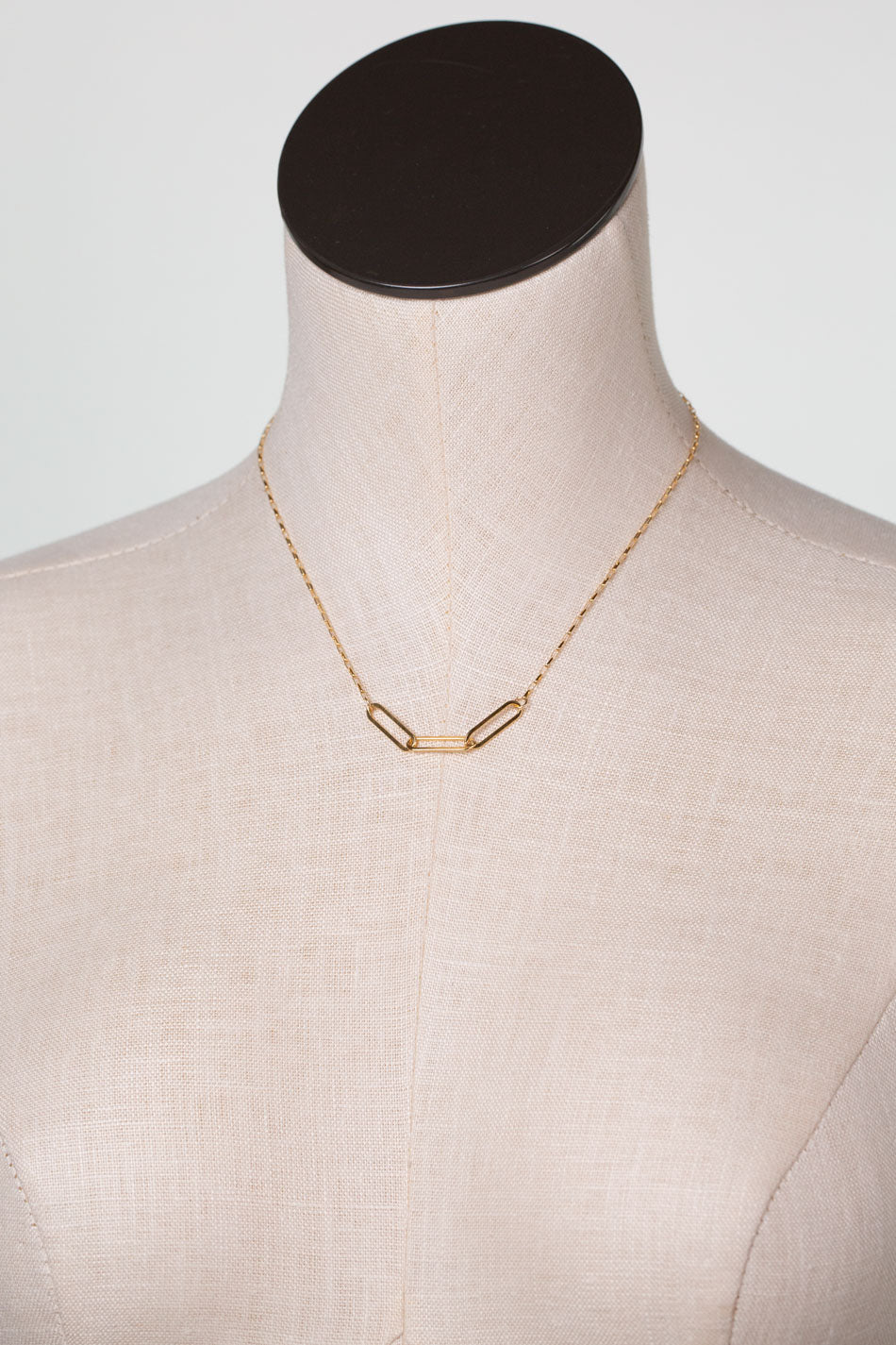 Simplicity 16-18" Gold Three Link Simple Necklace