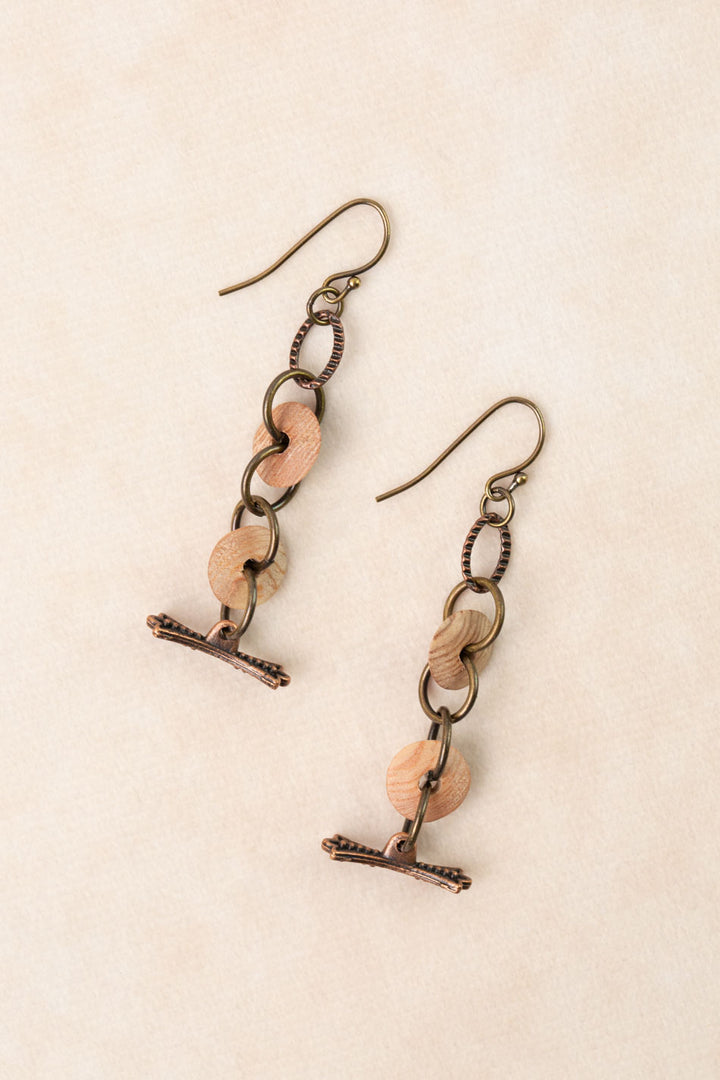 Storyteller Wood Dangle Earrings