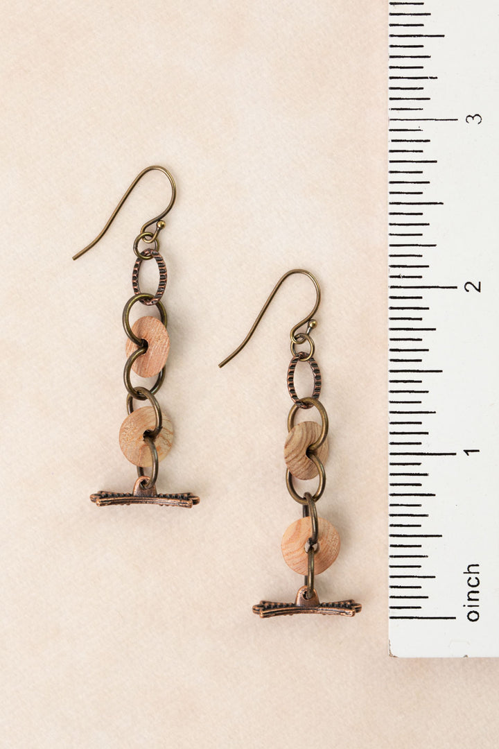 Storyteller Wood Dangle Earrings