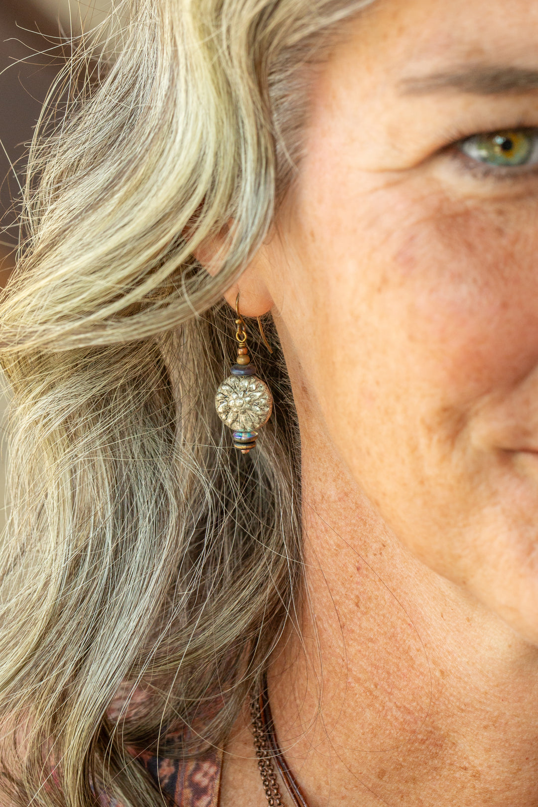 Storyteller Czech Glass Statement Earrings