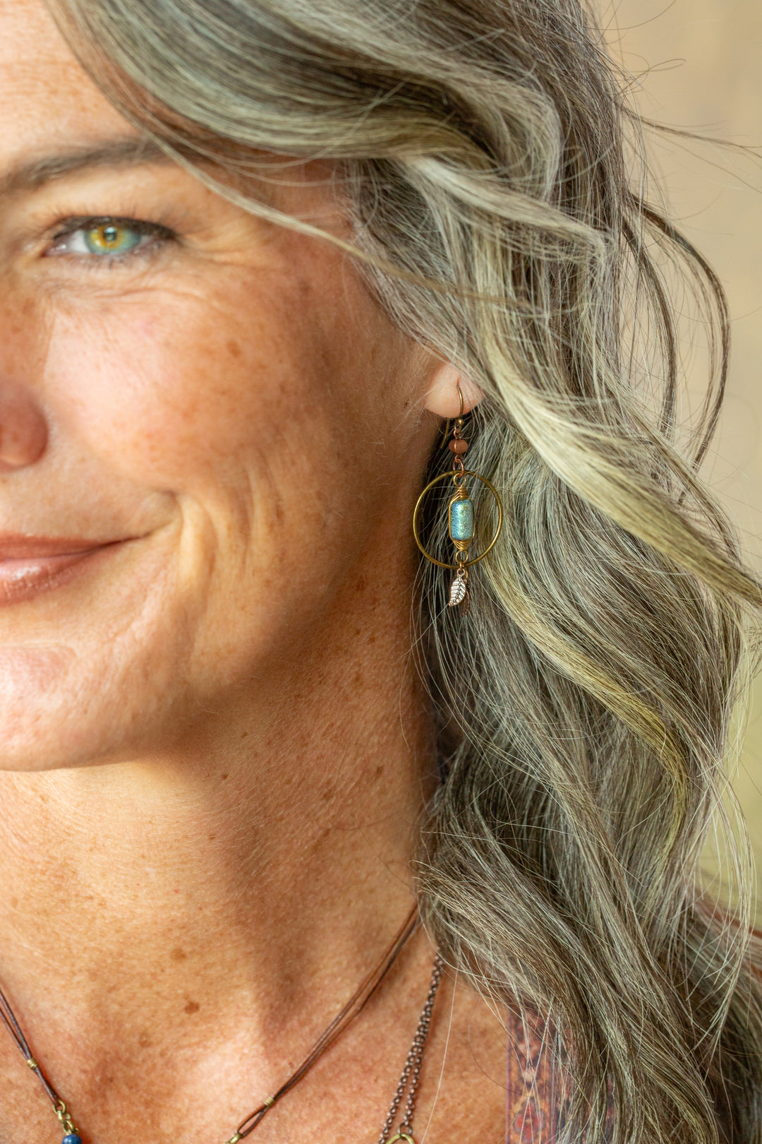 Storyteller Czech Glass Statement Earrings