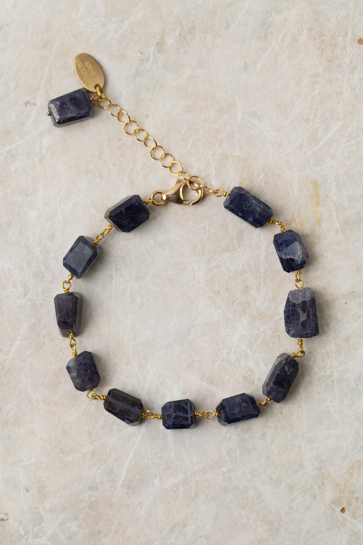 True Colors 6.75-8.25" Iolite Simple Necklace