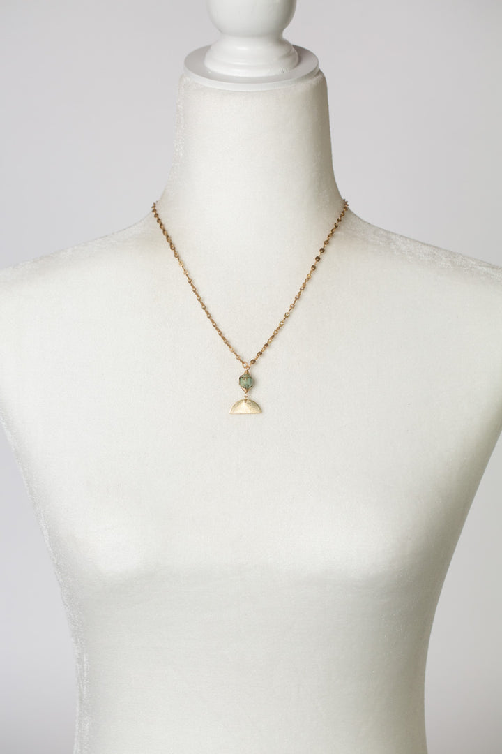 Tranquil Gardens 17.25-19.25" African Turquoise Simple Necklace
