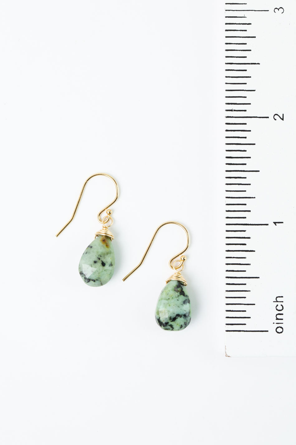 Tranquil Gardens African Turquoise Simple Earrings