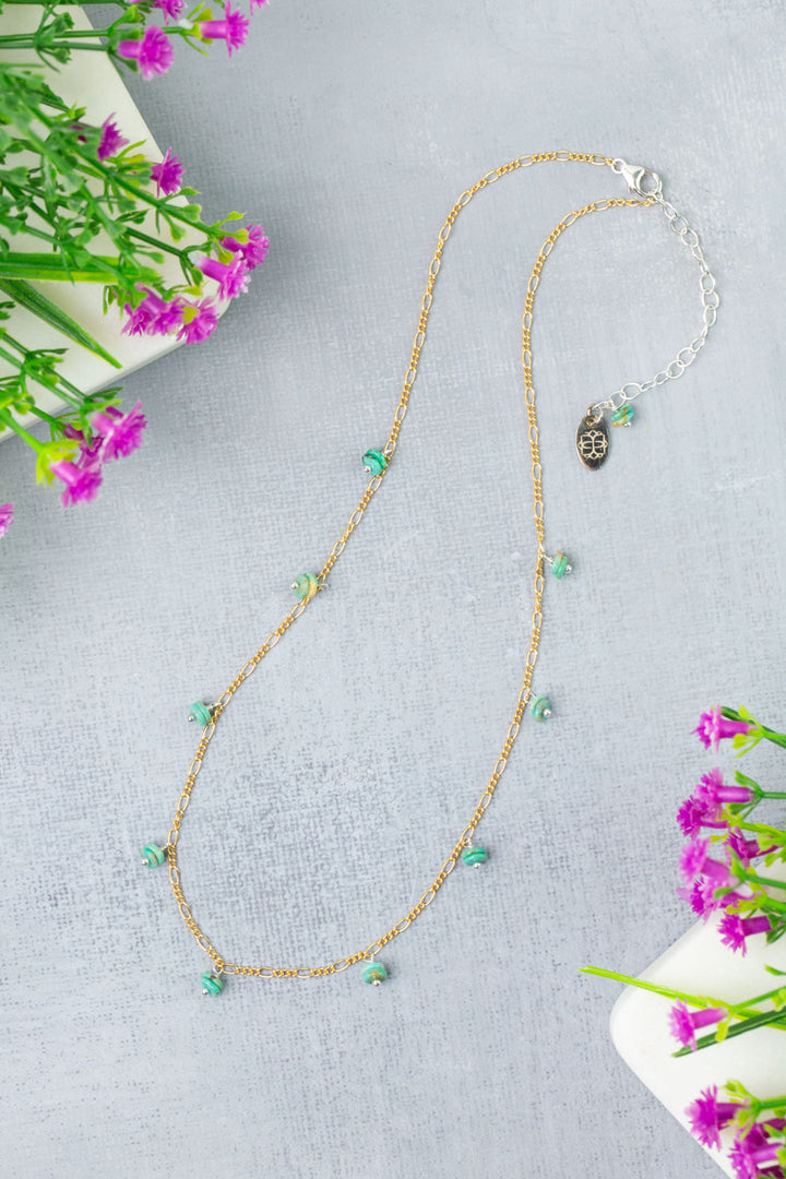 Treasure 14.75-16.75" Turquoise Simple Necklace
