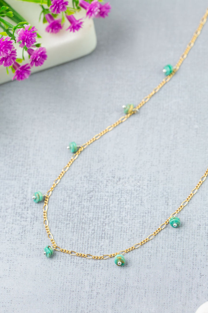 Treasure 14.75-16.75" Turquoise Simple Necklace