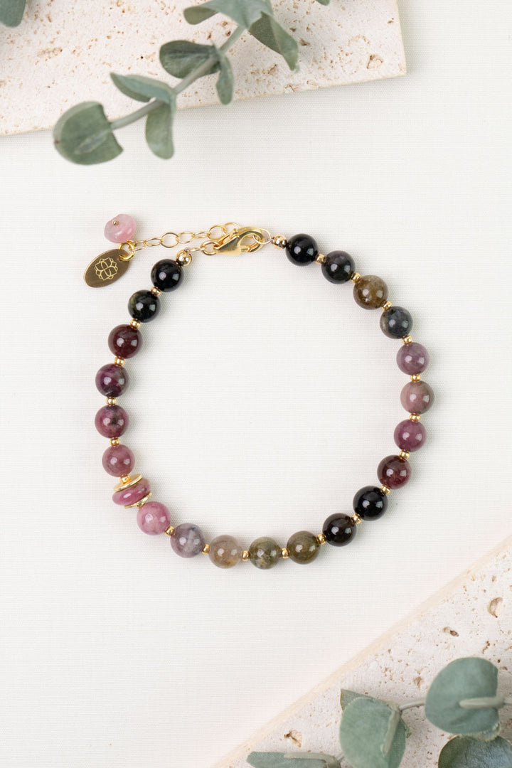 Tourmaline 7.5-8.5" Simple Bracelet