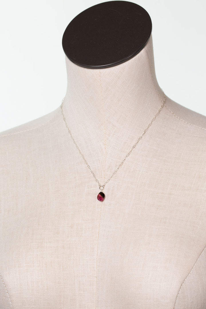 Tourmaline 16-18" Briolette Simple Necklace