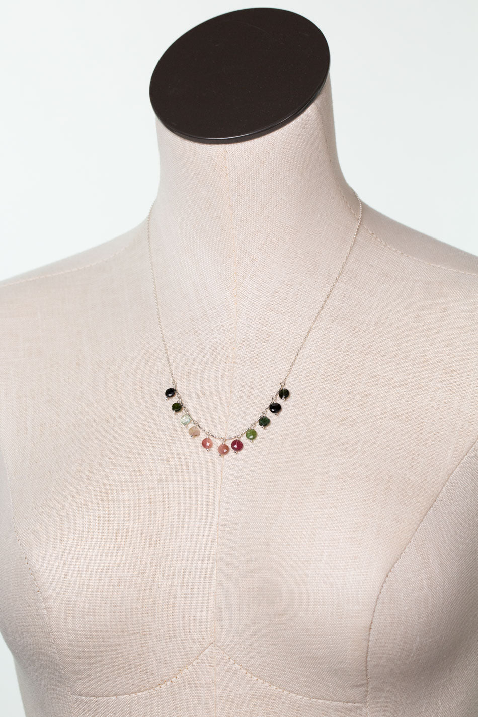 Tourmaline 18.5-20.5" Simple Necklace