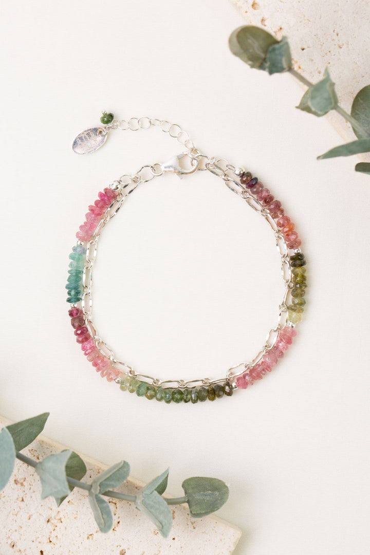 Tourmaline 7.5-8.5" Multistrand Bracelet