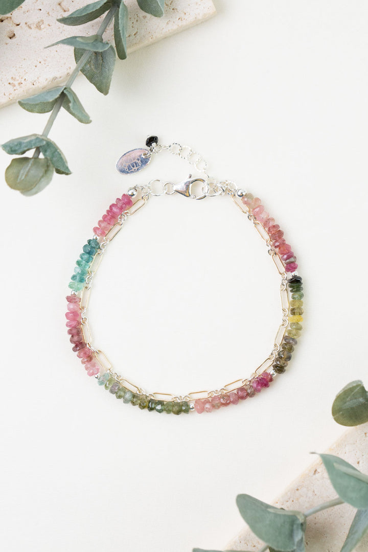 Tourmaline 7.5-8.5" Multistrand Bracelet