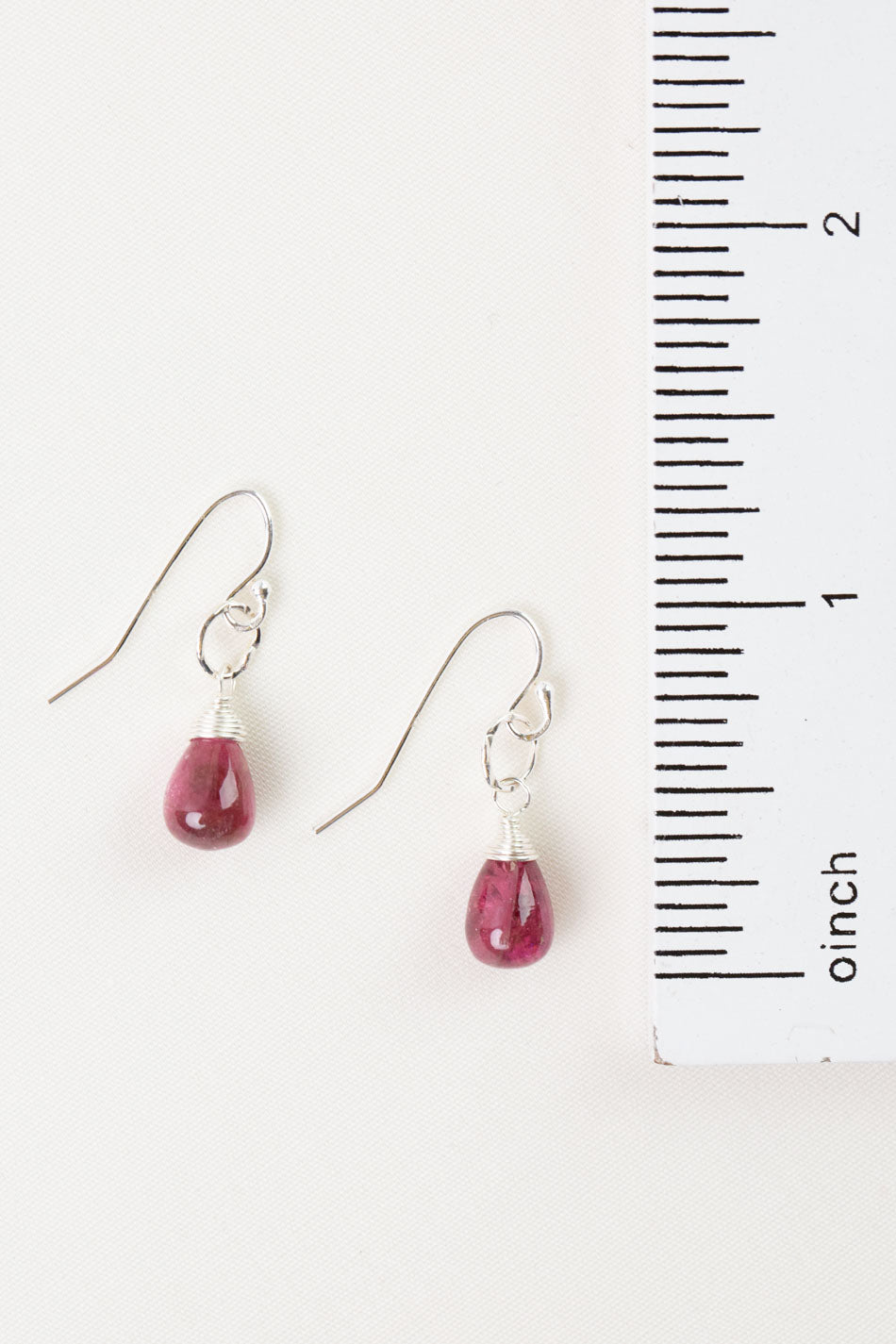 Tourmaline Briolette Simple Earrings