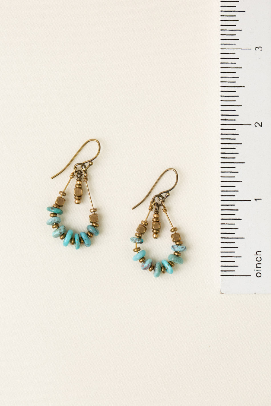 Transcend Turquoise Simple Earrings