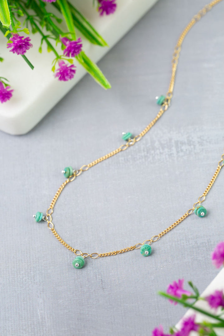 Treasure 14.75-16.75" Turquoise Simple Necklace