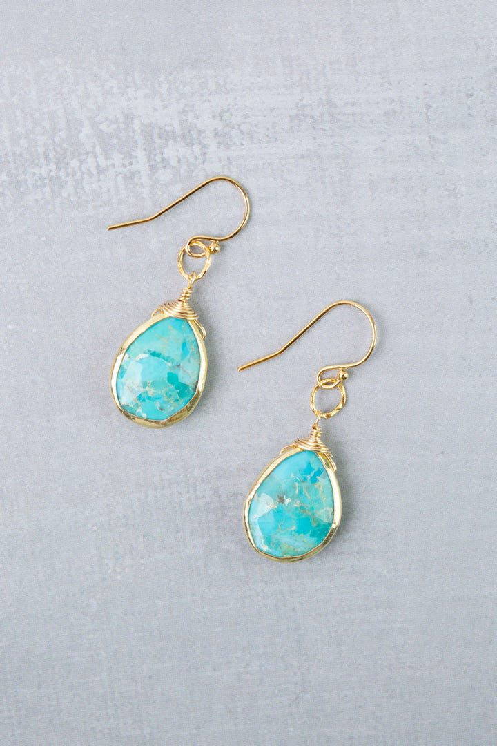 Treasure Turquoise Simple Earrings