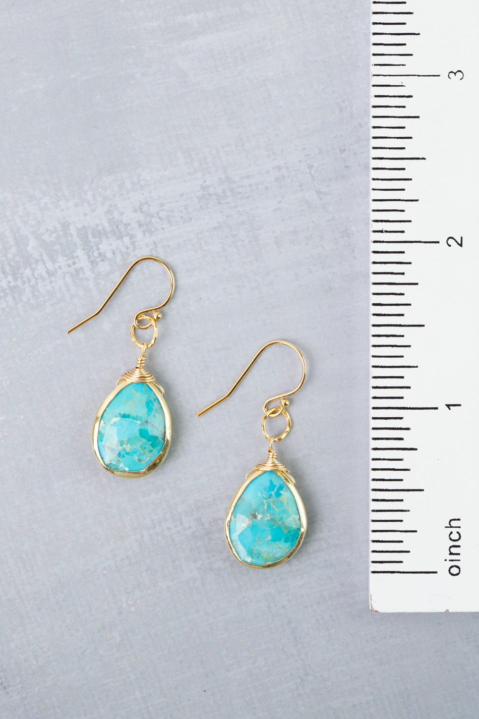 Treasure Turquoise Simple Earrings