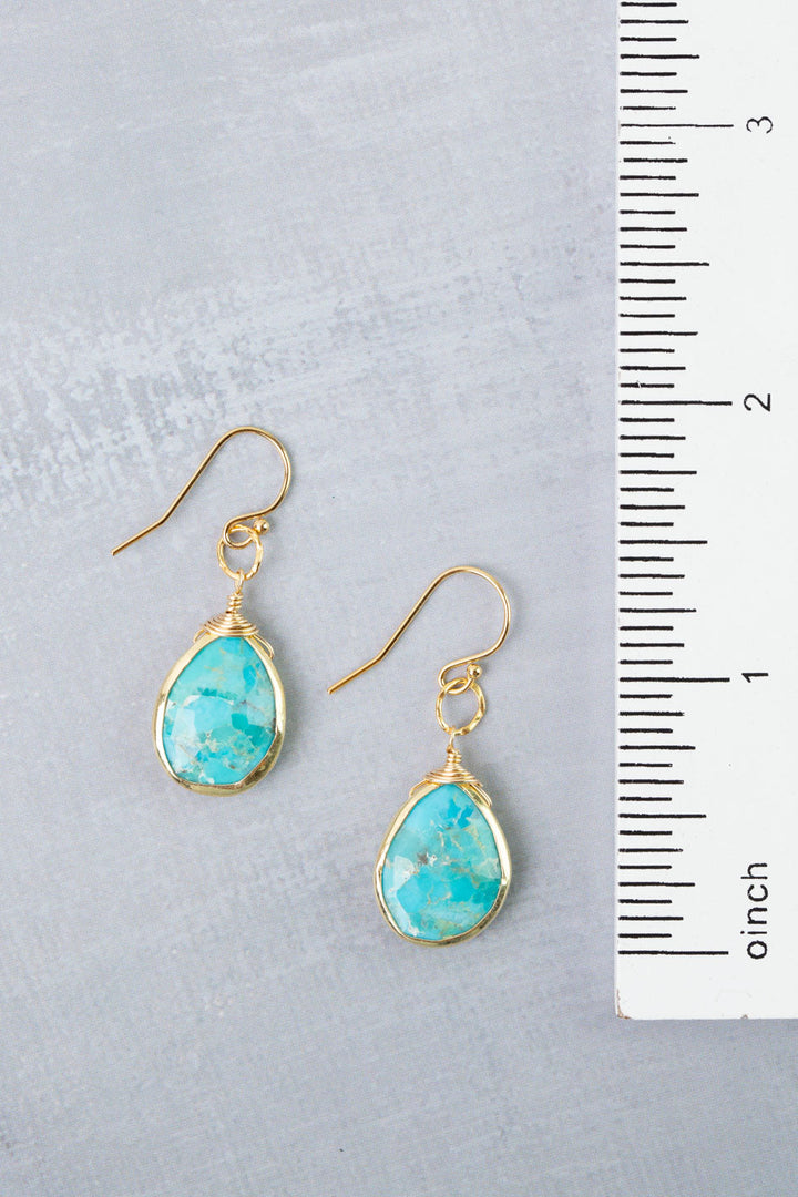 Treasure Turquoise Simple Earrings