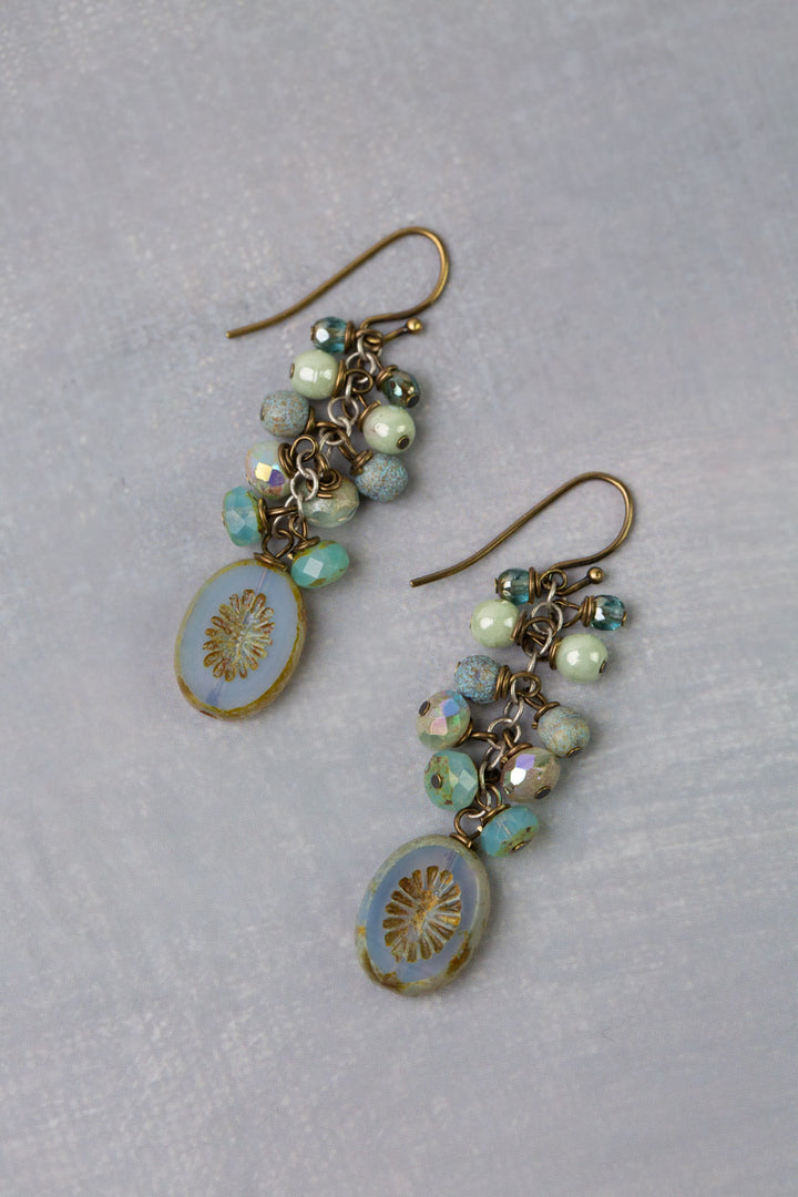 Venetian Dreams Czech Glass Cluster Earrings