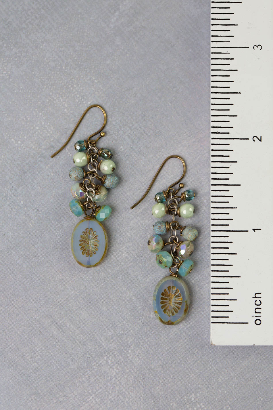 Venetian Dreams Czech Glass Cluster Earrings