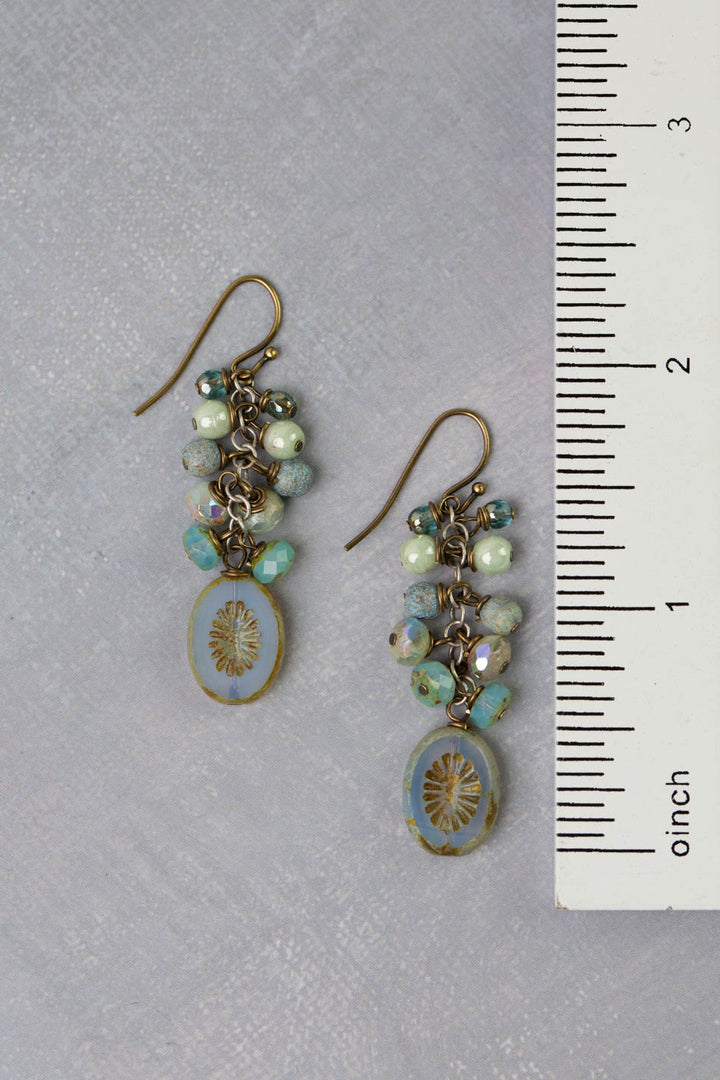 Venetian Dreams Czech Glass Cluster Earrings