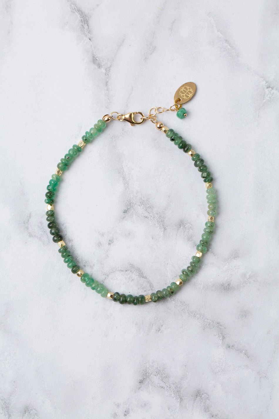 Verdant 7.5-8.5" Emerald Simple Bracelet