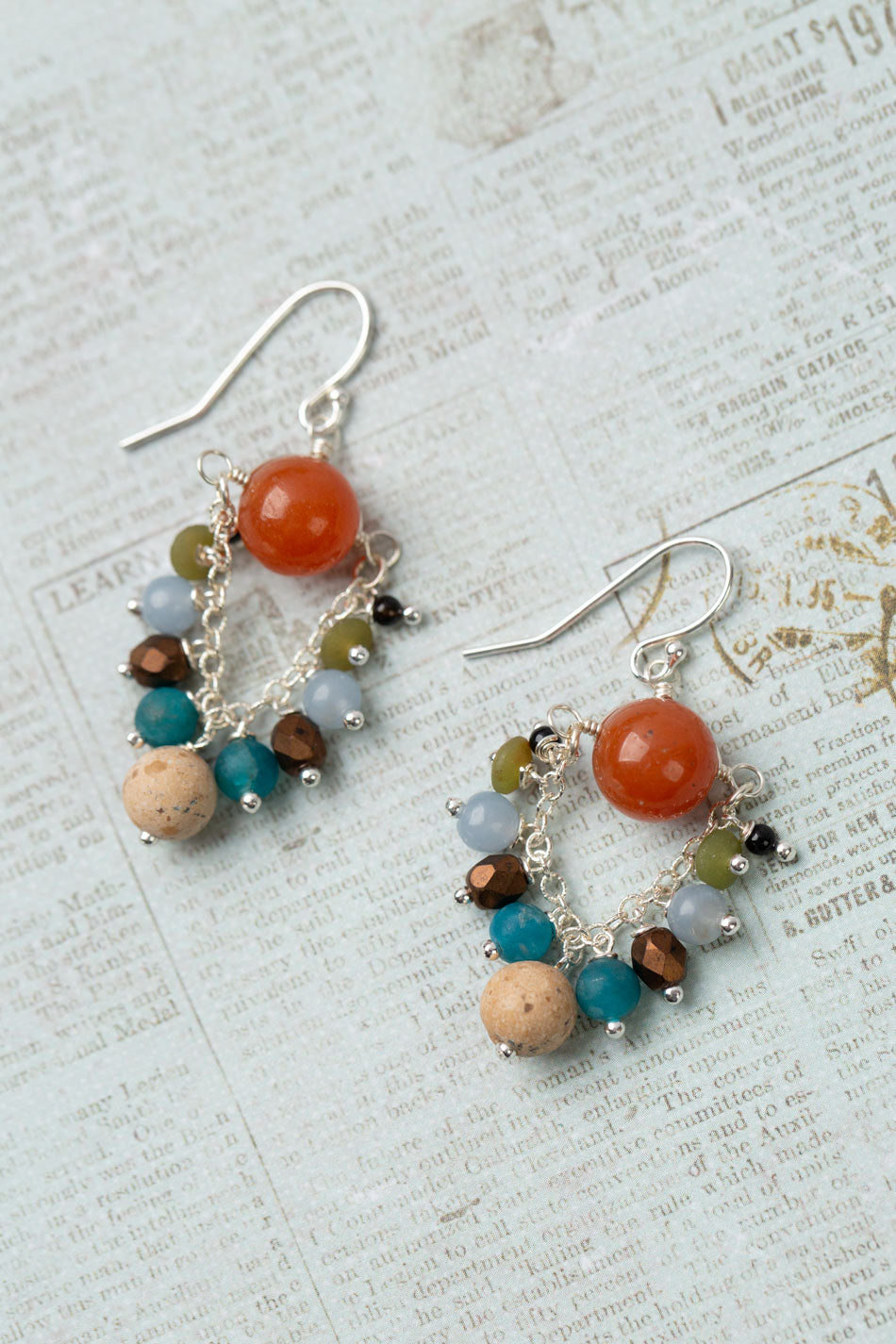 Vitality Agate Statement Earrings