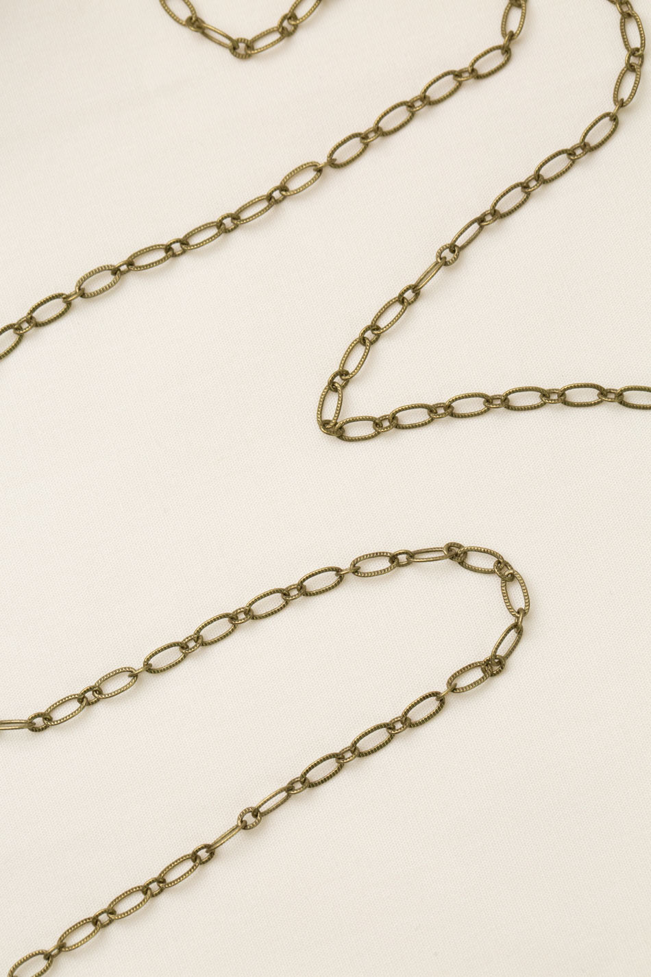 Wildflower 38.5-40.5" Antique Brass Long Chain Simple Necklace