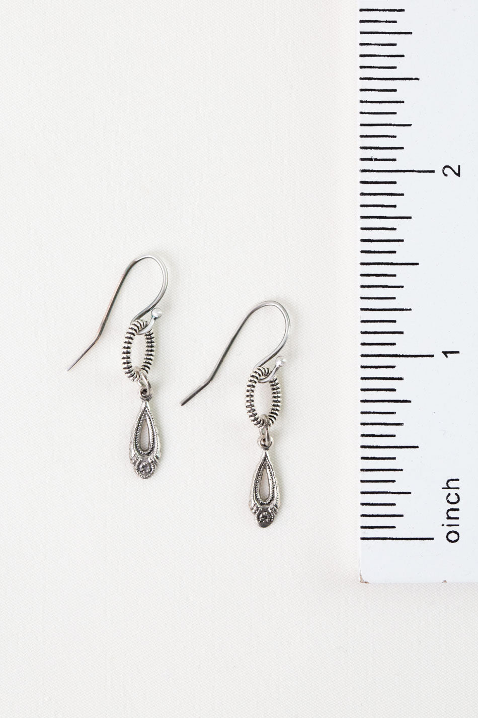 Water Lily Antique Silver Findings Simple Earrings
