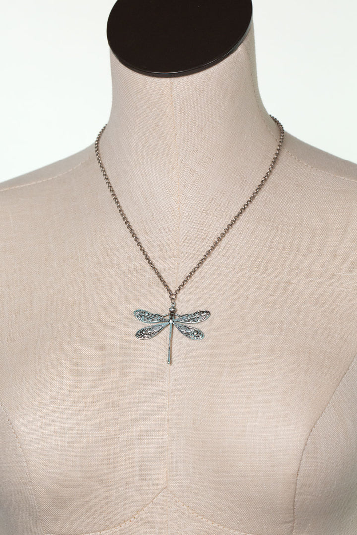 Wisdom Within 17.5-19.5" Dragonfly Simple Necklaces