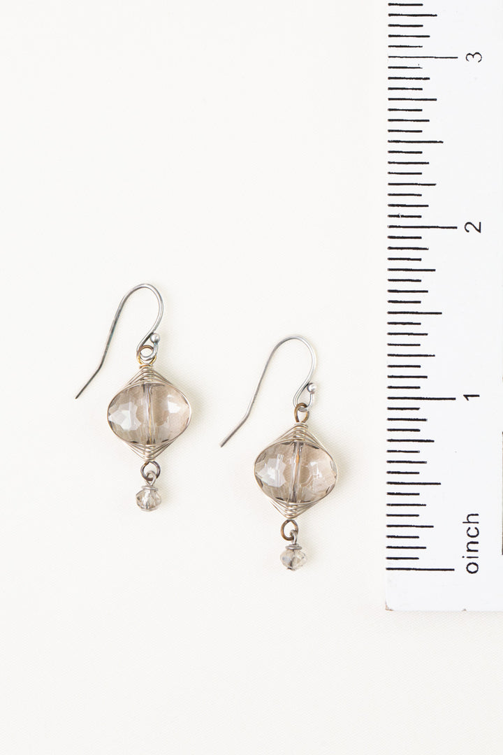 Windsor Castle Crystal Herringbone Earrings
